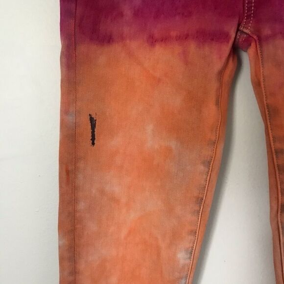 American Eagle custom dip dyed skinny jegging 360 next level stretch - Picture 5 of 10